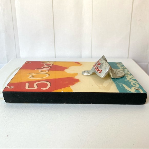 5 O’clock Somewhere Wall Plaque Bottle Opener Tiki Beach Bar Sign Decor - Picture 2 of 3